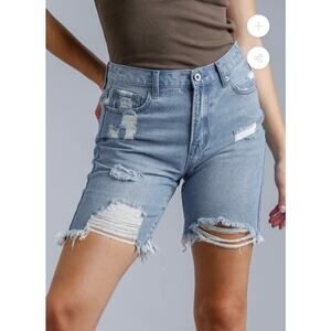 Umgee Distressed Denim Shorts 9